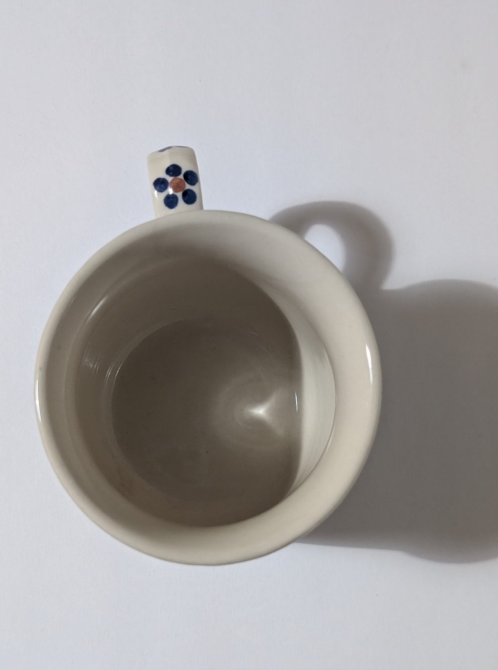 Polish Pottery Daisy Mug Boleslawiec - Picture 2 of 3